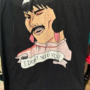 Freddy Mercury Black Graphic Men's Shirt